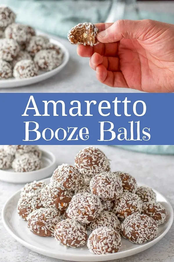 Amaretto booze balls for pinterest