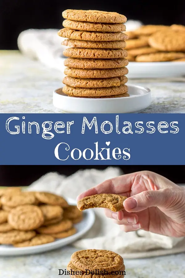 Ginger Molassas Cookies for Pinterest
