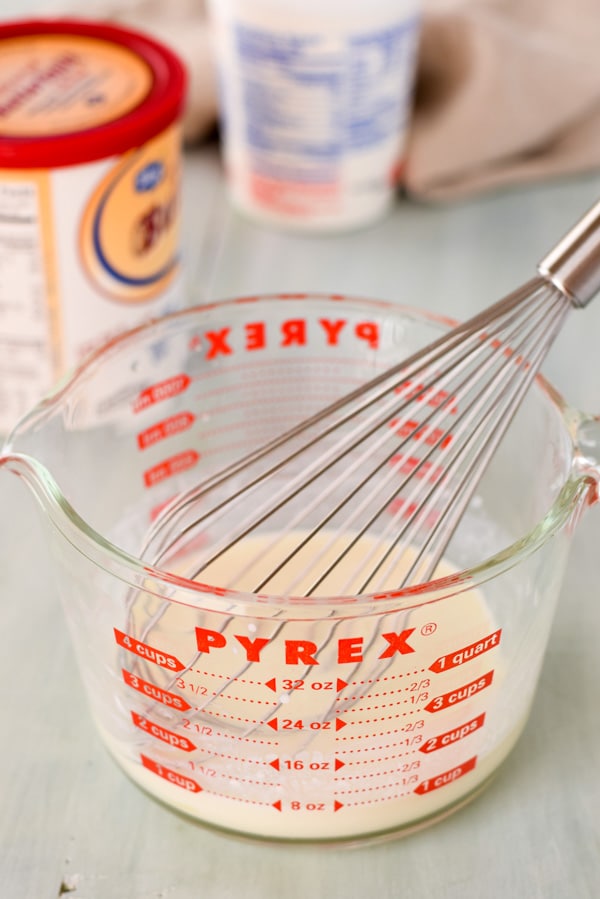 Buttermilk and sour cream for the scones