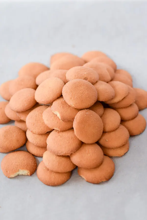 Nilla wafers in a pile