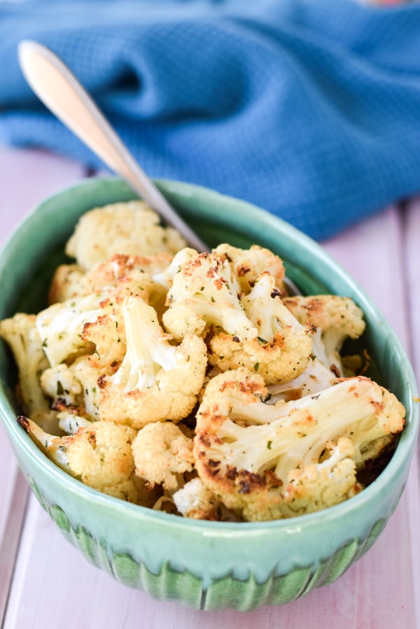 Very Delicious Roasted Herb Cauliflower - Dishes Delish