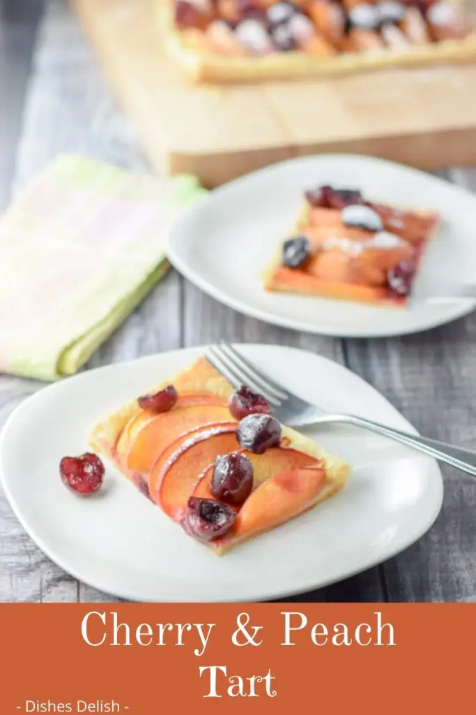 Cherry and Peach Tart for Pinterest 2
