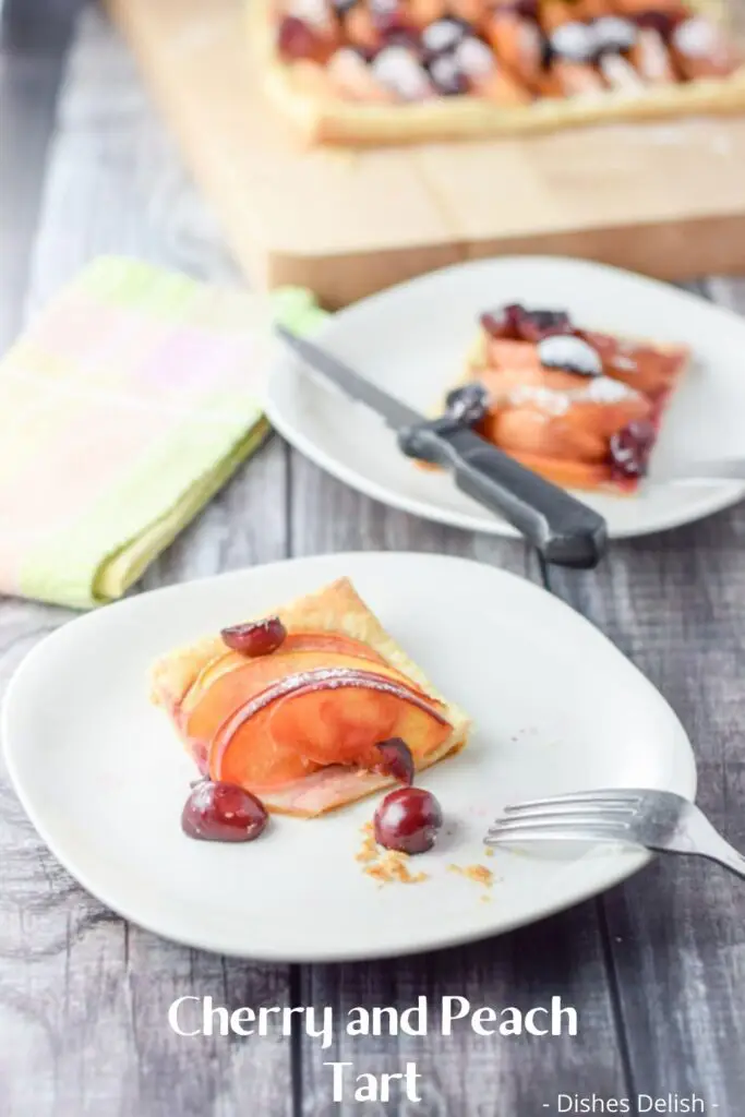 Cherry and Peach Tart for Pinterest 3