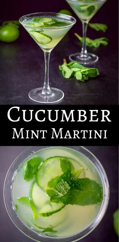 Cucumber Mint Martini for Pinterest 2