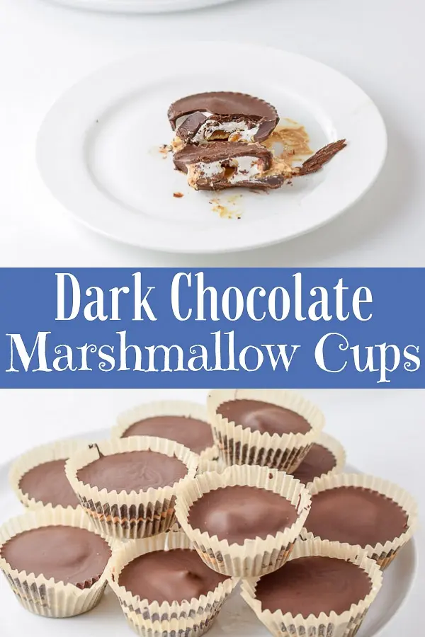 Dark Chocolate Marshmallow Cups for Pinterest 1