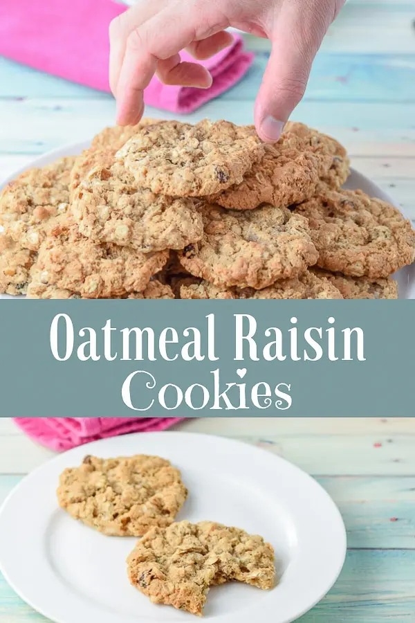Oatmeal raisin cookies for Pinterest 1