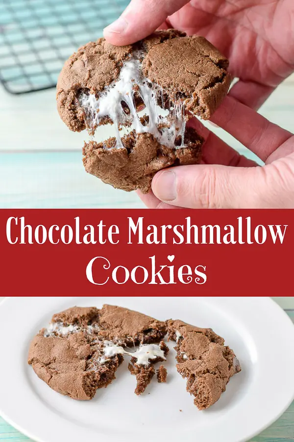 Chocolate Marshmallow Cookies for Pinterest