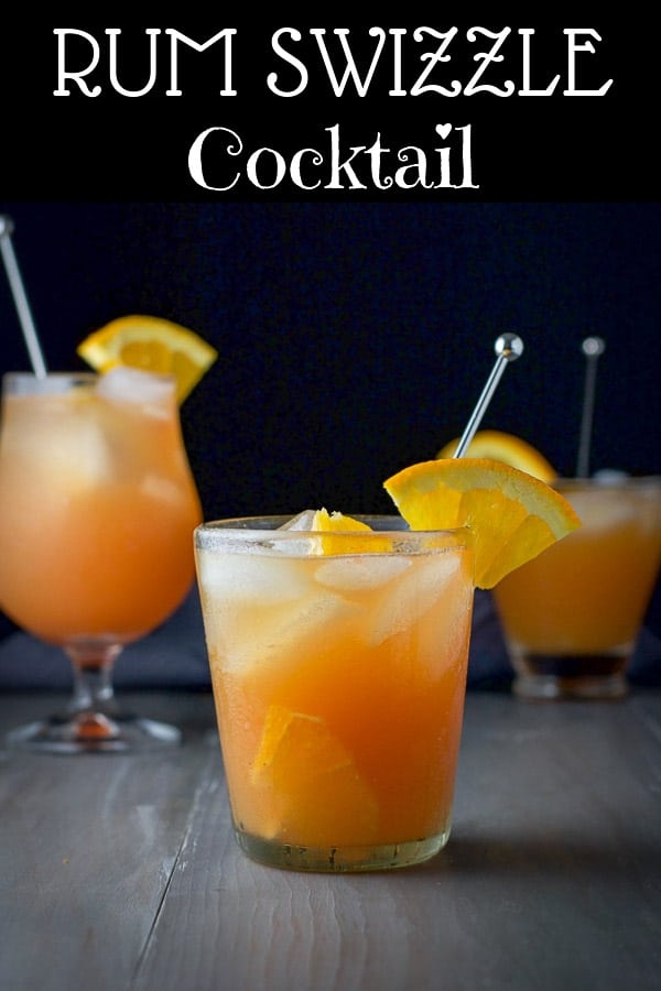The rum swizzle cocktail will make you feel like a pirate. You'll be saying,