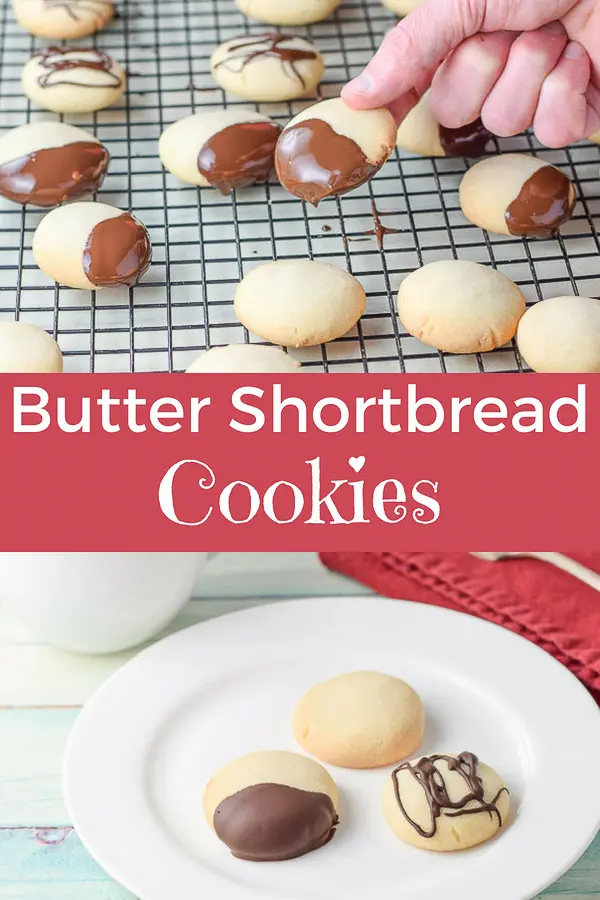 Butter Shortbread Cookies for Pinterest
