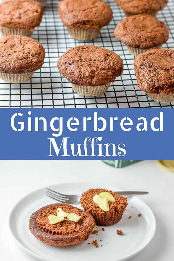 Gingerbread Muffins for Pinterest