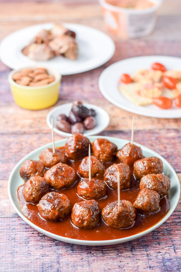 Bourbon Meatballs Appetizer | Dishes Delish