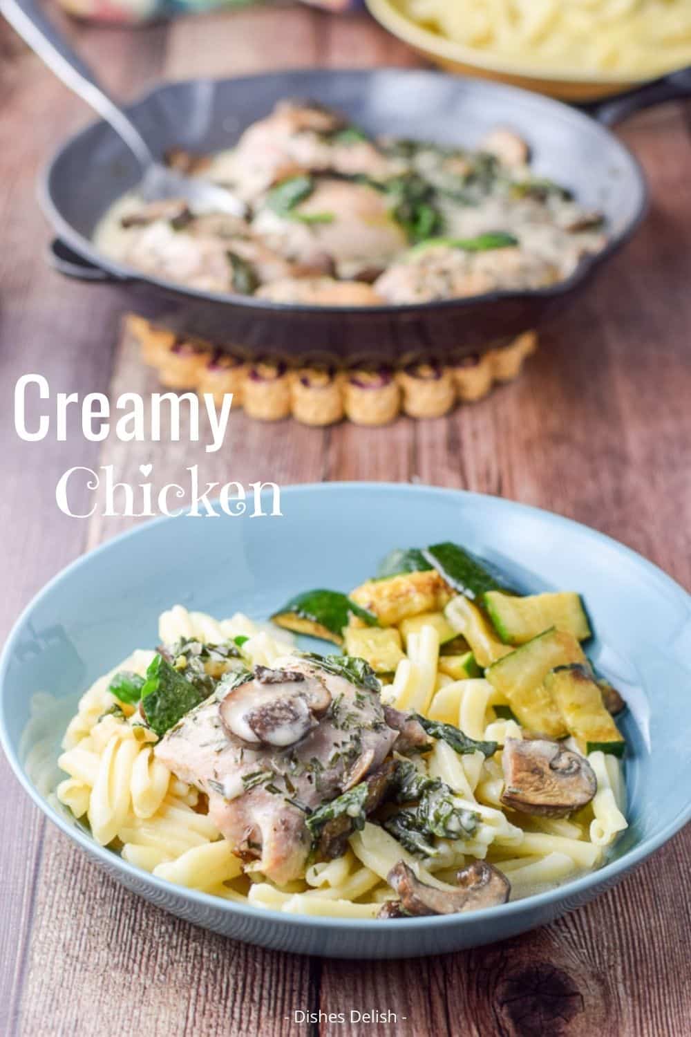 Chicken in Creamy Mushroom Sauce | Dishes Delish
