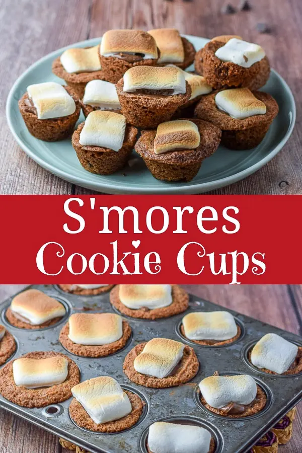 S'mores Cookie Cups for Pinterest