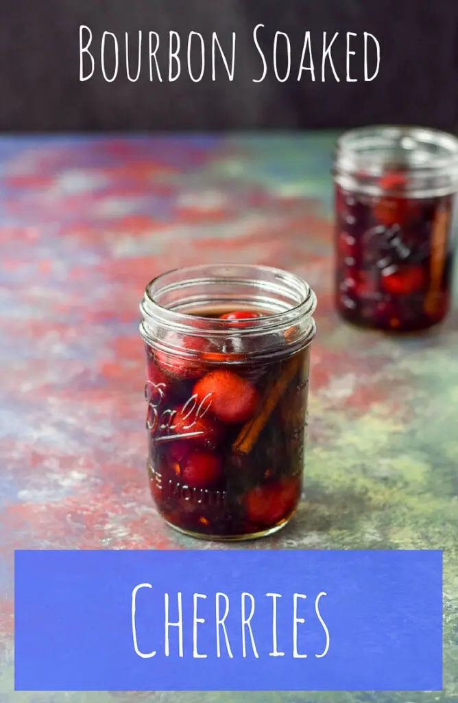 These bourbon soaked cherries are so versatile. You can pop one in your mouth or use it or a garnish for a cocktail.