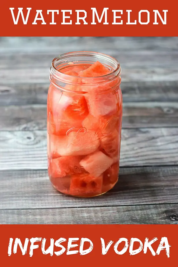This homemade watermelon infused vodka is not only super easy, but it is so tasty! Perfect for the summer!
