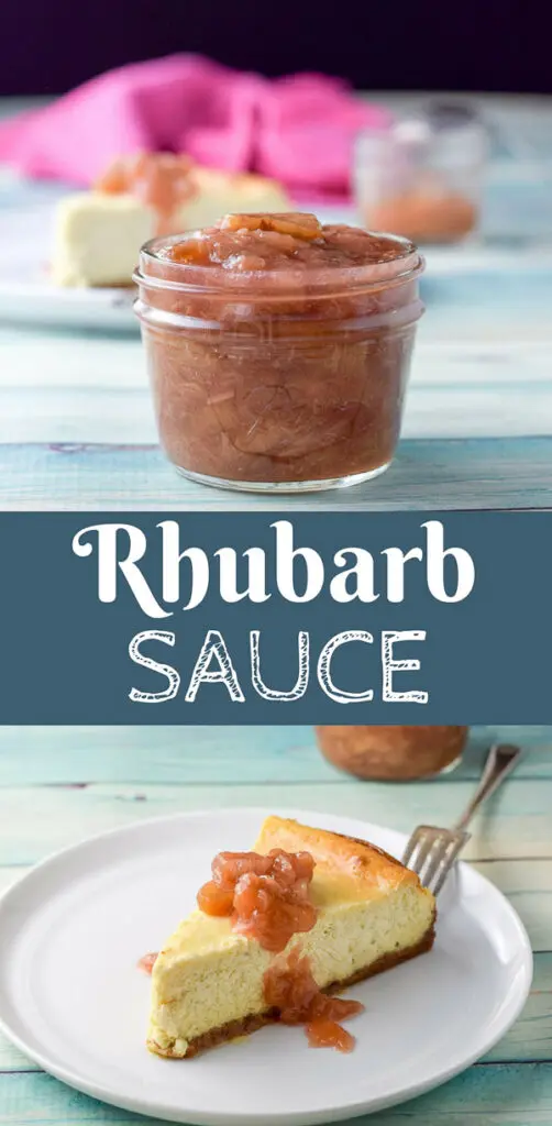 Rhubarb sauce for Pinterest