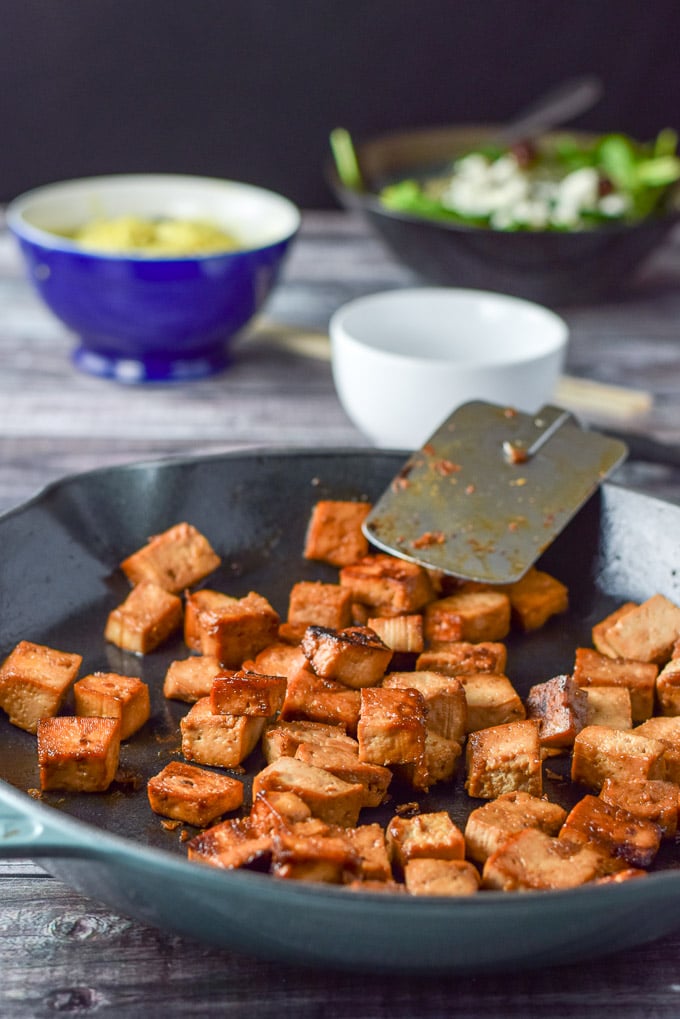 Soy Maple Tofu Sautéed & So Tasty Dishes Delish