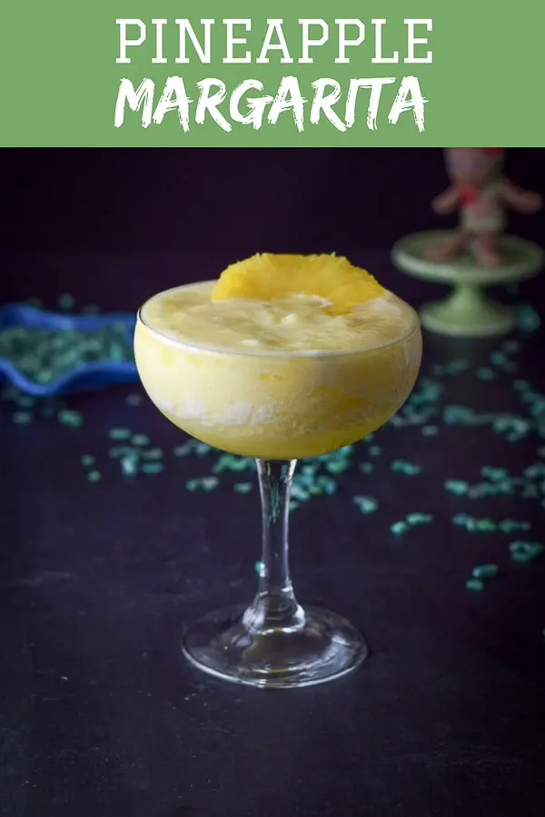 This pineapple margarita is super tasty and mouthwatering delicious! It'll make you feel like you're on a tropical island!