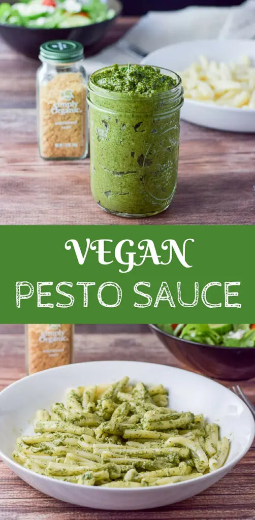 Vegan Pesto Sauce for Pinterest 1