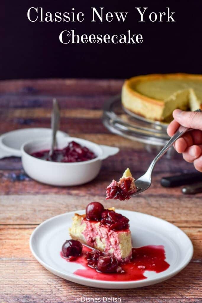 Classic New York Cheesecake for Pinterest 3