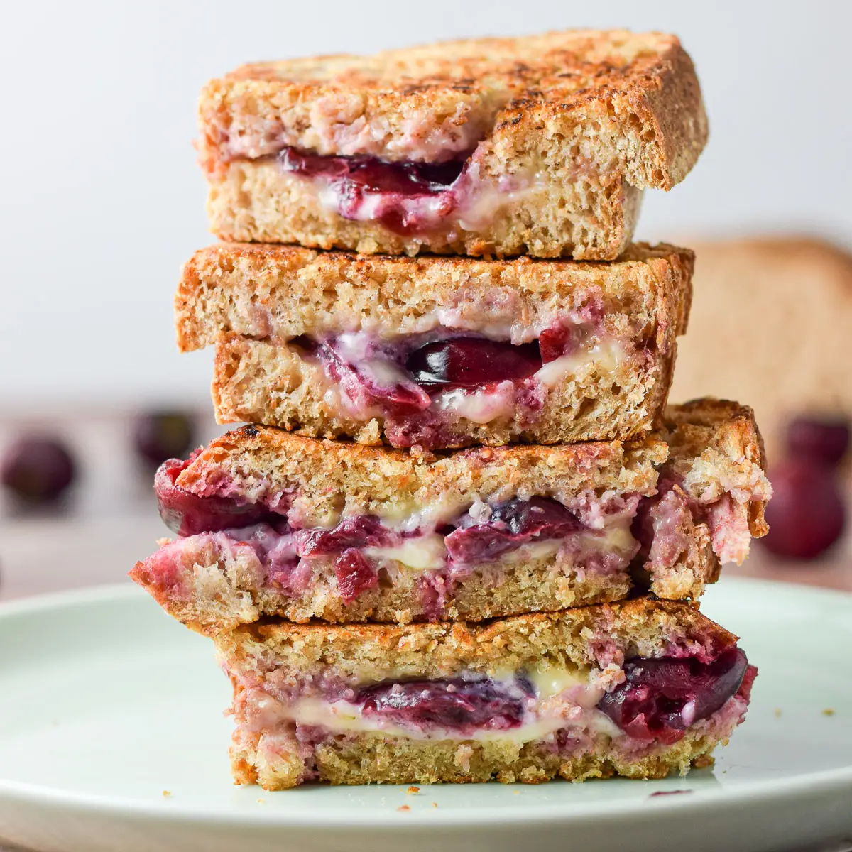 Cherry Camembert Grilled Cheese Sandwich