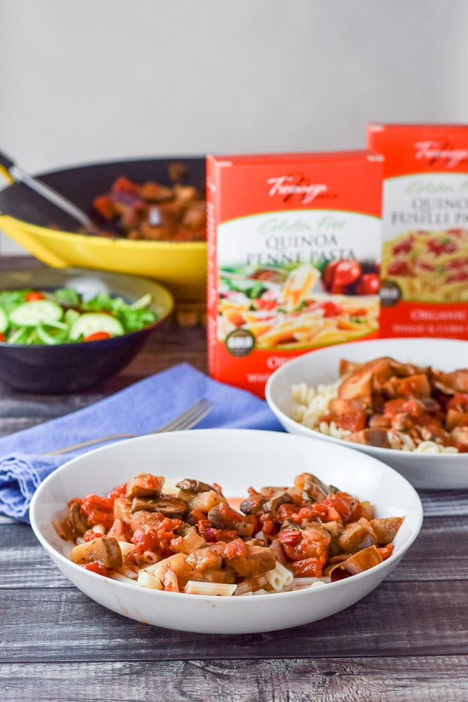 gluten free pasta alla norma