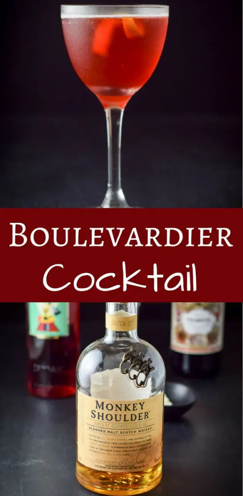 Boulevardier Cocktail for Pinterest 1