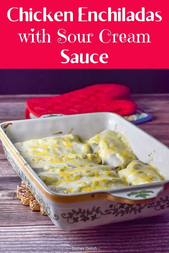 Chicken Enchiladas in Sour Cream Sauce for Pinterest 2
