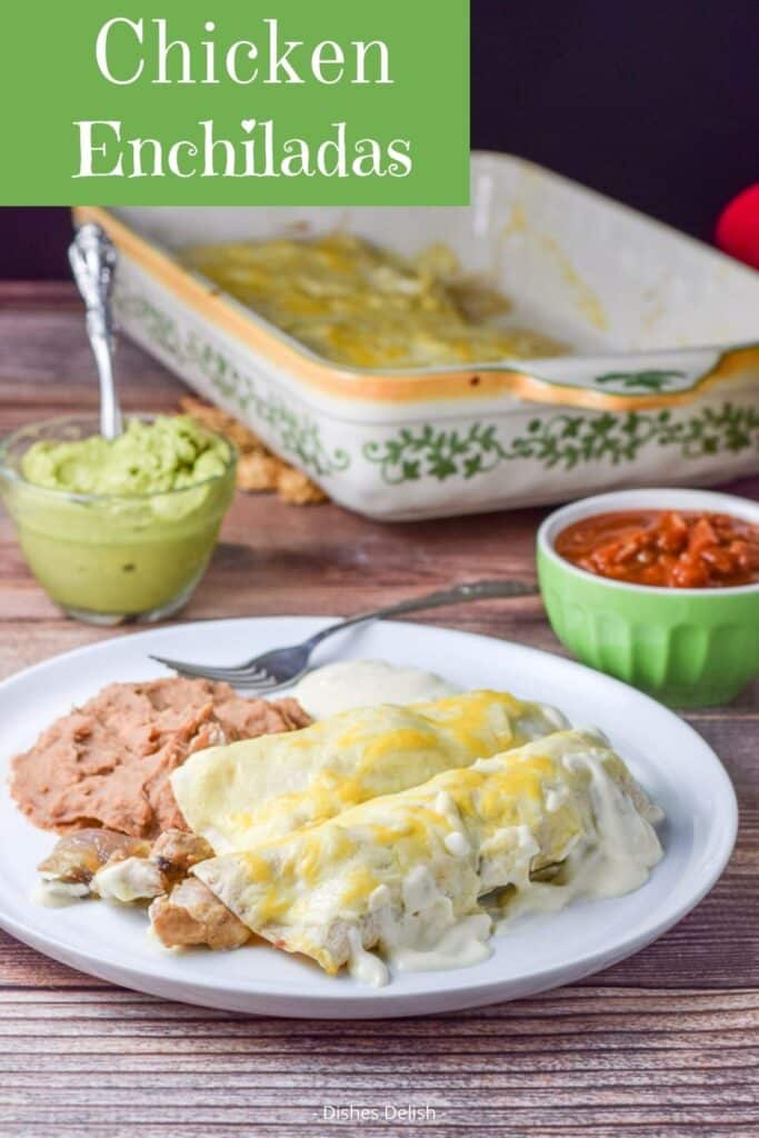 Chicken Enchiladas in Sour Cream Sauce for Pinterest 3