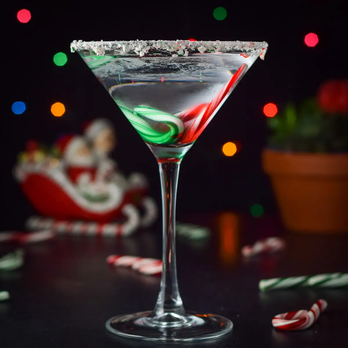 Holiday Chocolate Candy Cane Martini