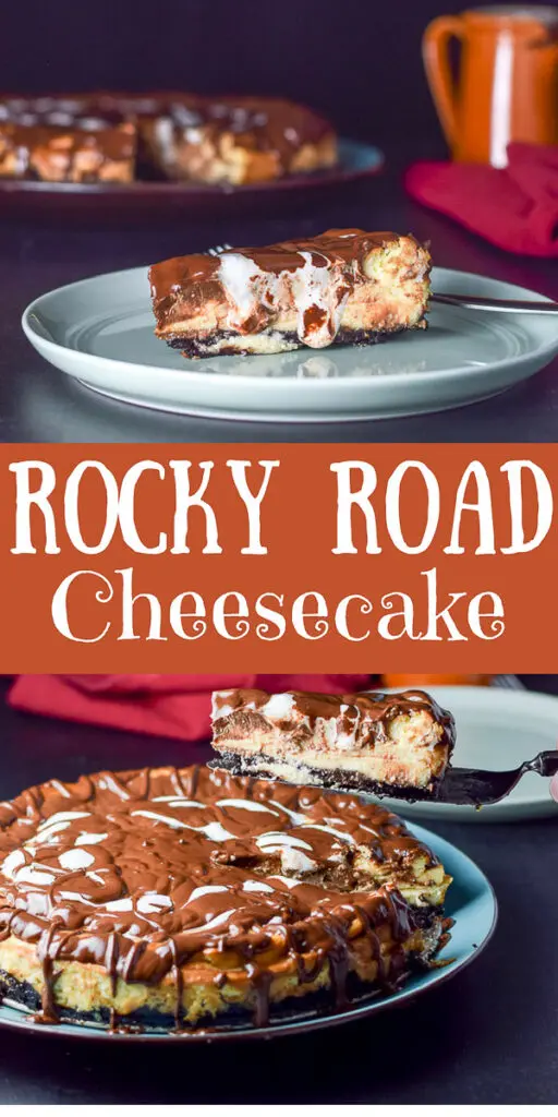 Rocky Road Cheesecake for Pinterest