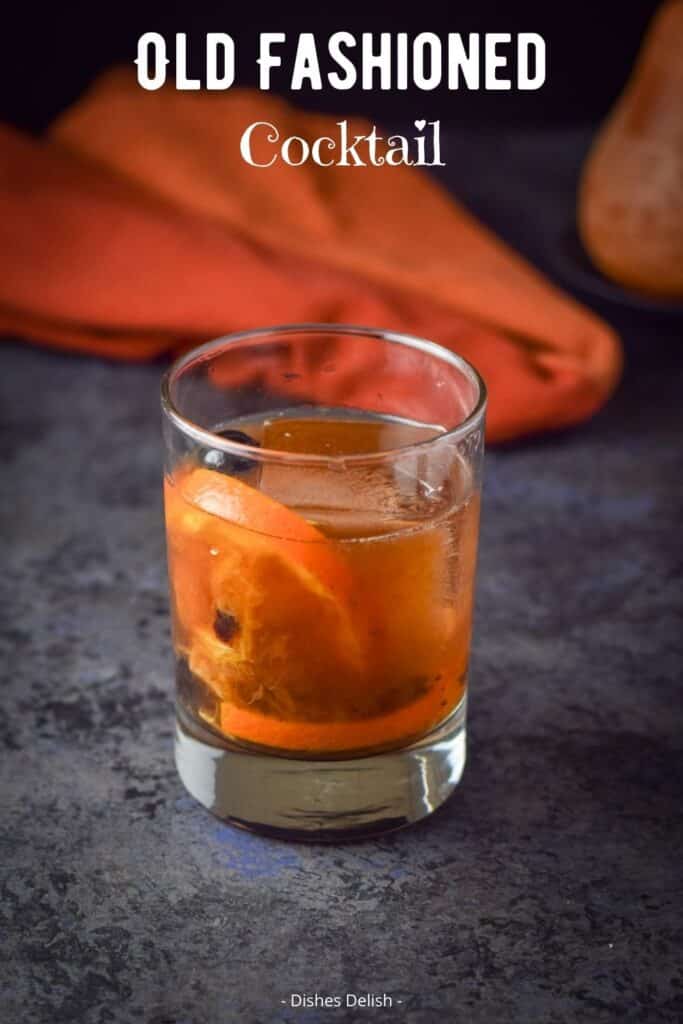 Classic Old Fashioned Cocktail for Pinterest 2
