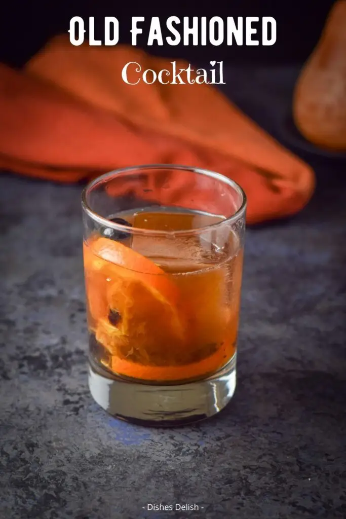 Classic Old Fashioned Cocktail for Pinterest 2