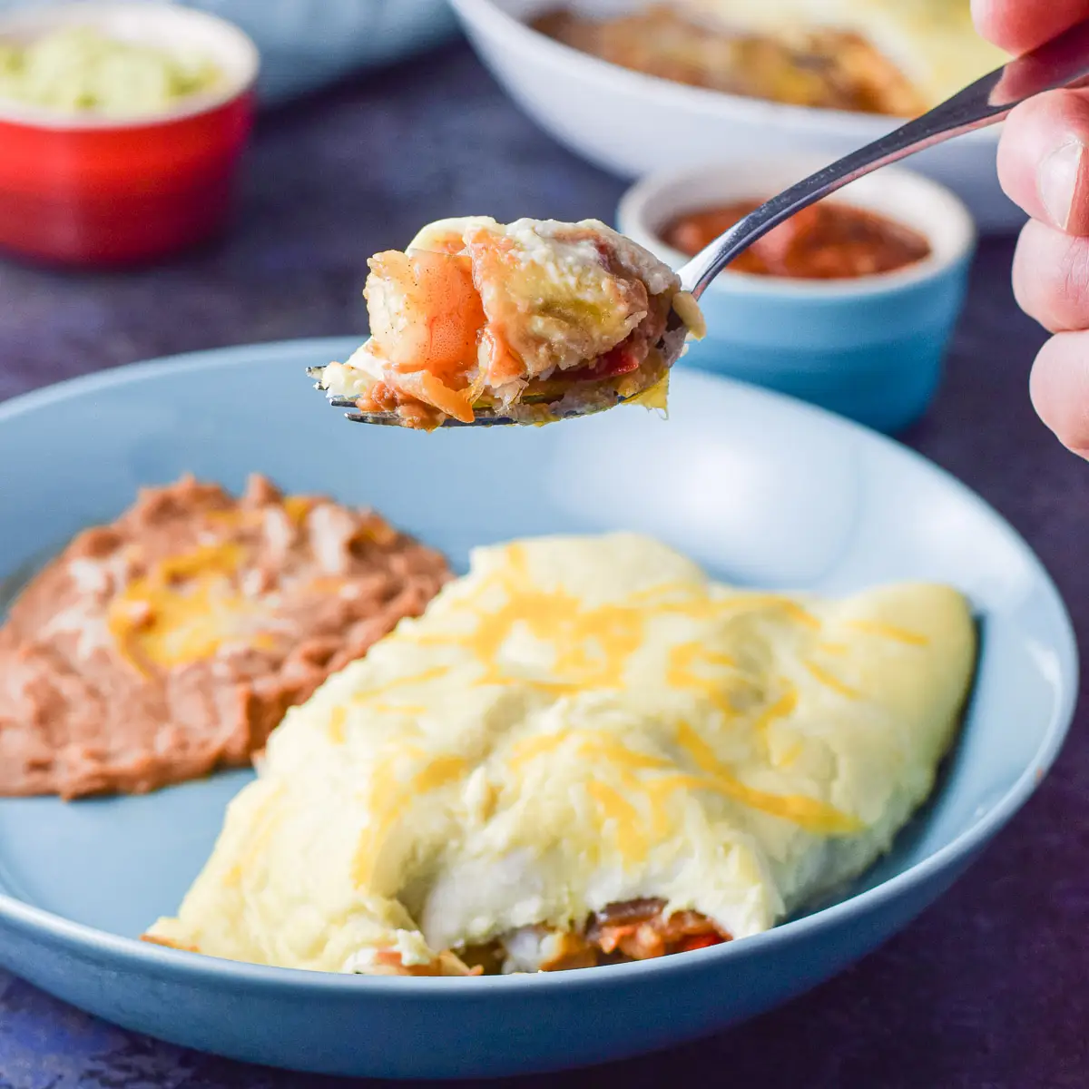 Shrimp Enchiladas | Sour Cream Sauce