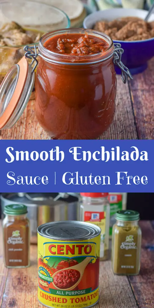 Smooth Enchilada Sauce | Gluten Free for Pinterest