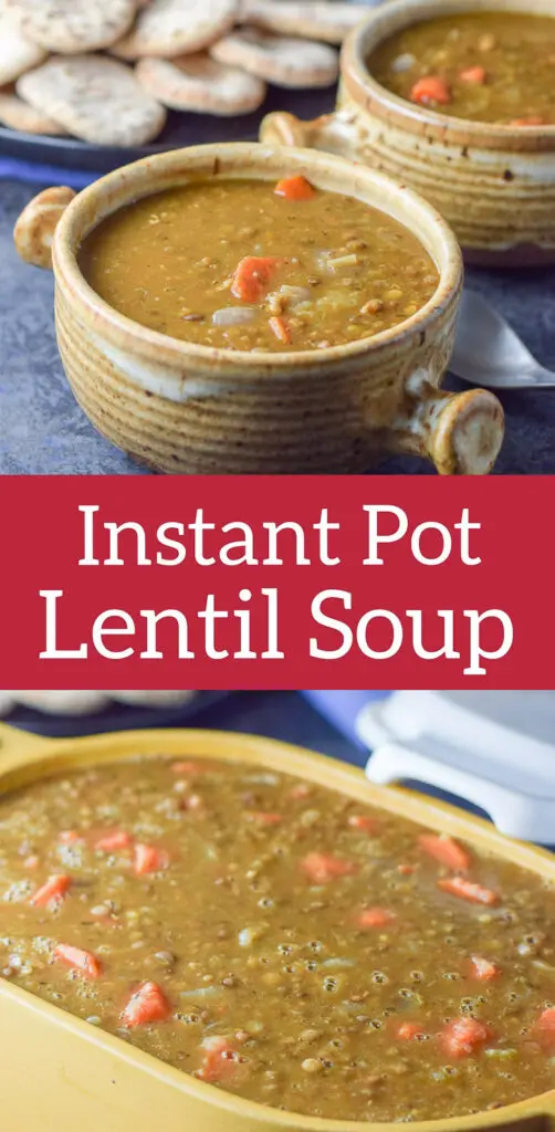 Instant pot Lentil Soup for Pinterest 1