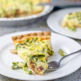 Ham and Asparagus Quiche