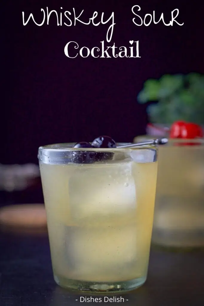 Whiskey Sour Cocktail for Pinterest 2