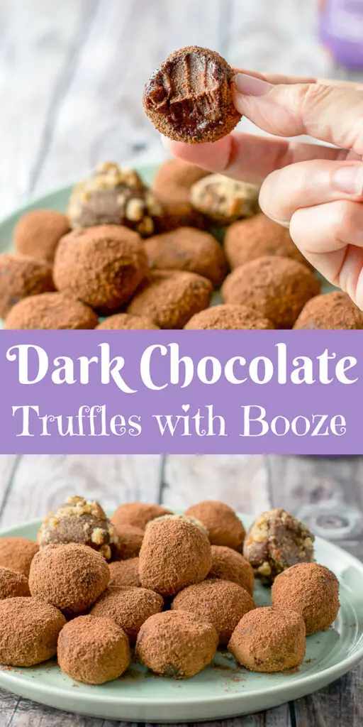 Dark Chocolate Truffles for Pinterest 1