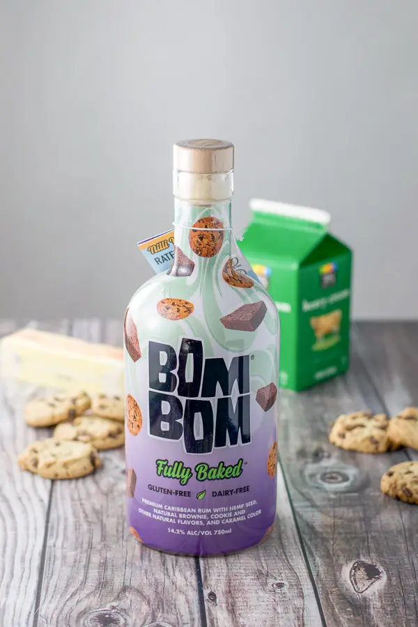 Bom Bom liqueur, chocolate chip cookies, butter and heavy cream for the chocolate truffles