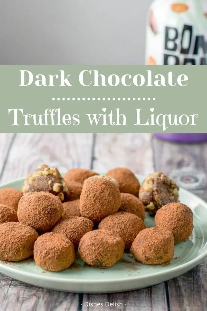 Dark Chocolate Truffles for Pinterest 2
