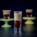 Tall glass of the donut shot - square