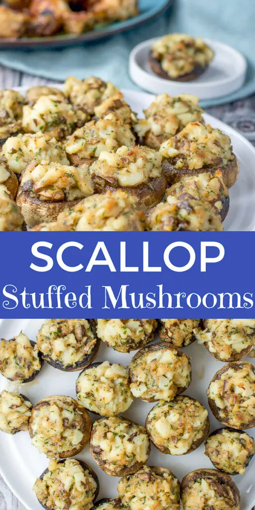 Scallop Stuffed Mushrooms
