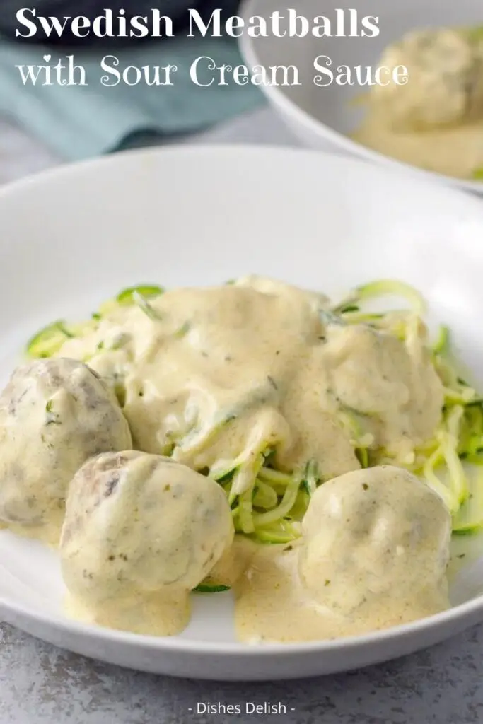 Swedish Meatballs with Sour Cream Sauce for Pinterest 4