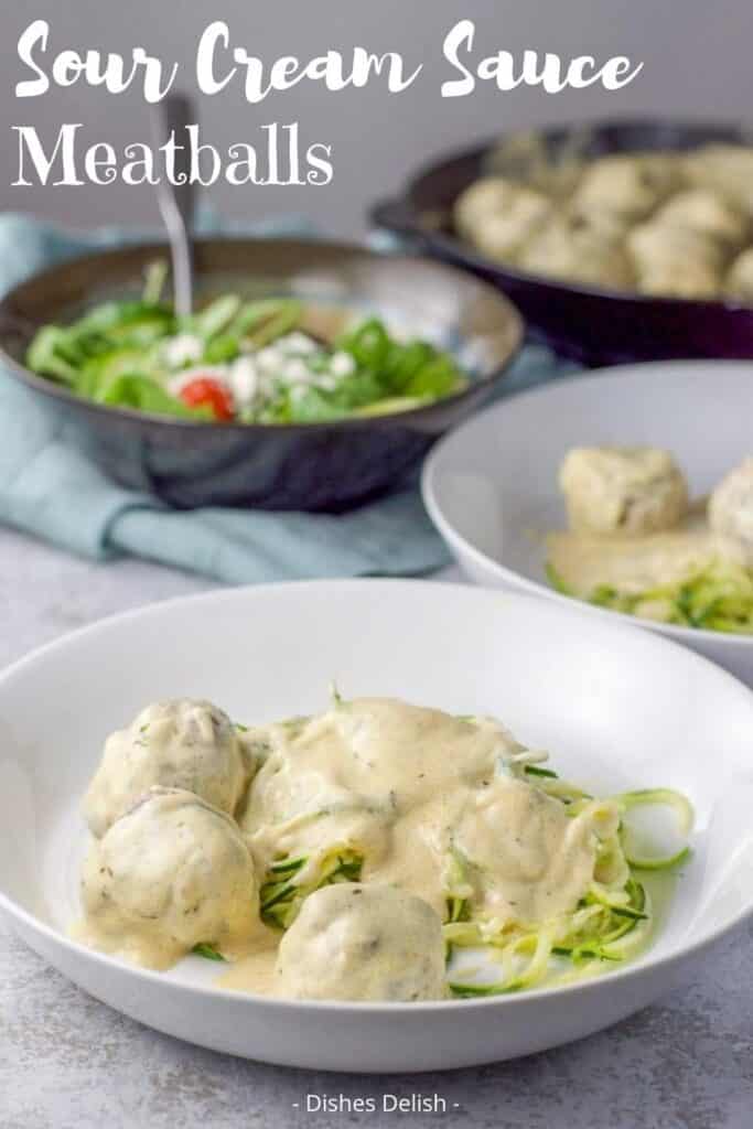wedish Meatballs with Sour Cream Sauce for Pinterest 5