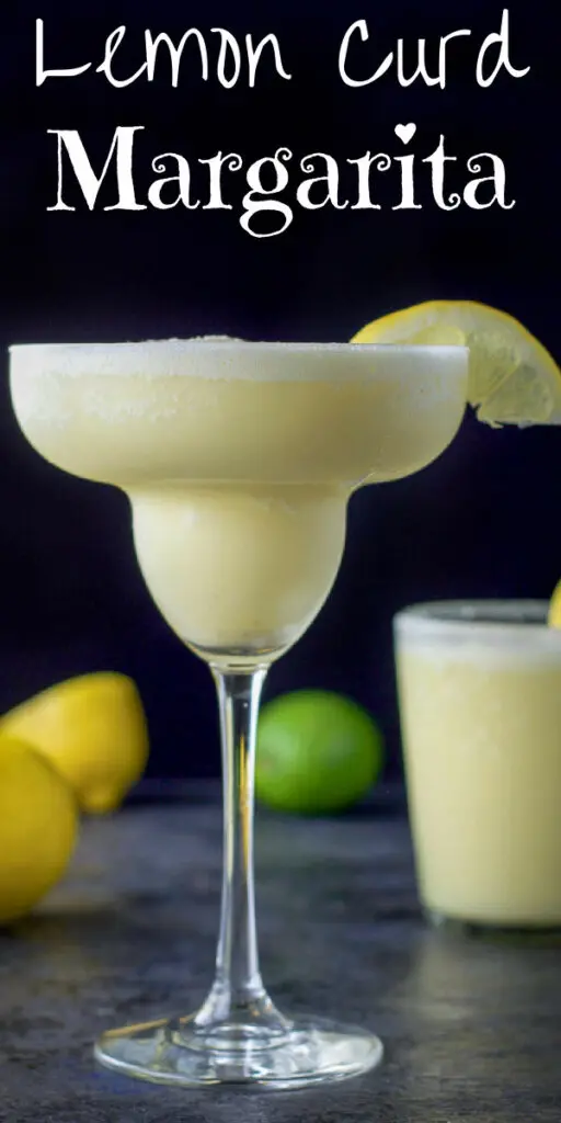 Lemon Curd Margarita for Pinterest