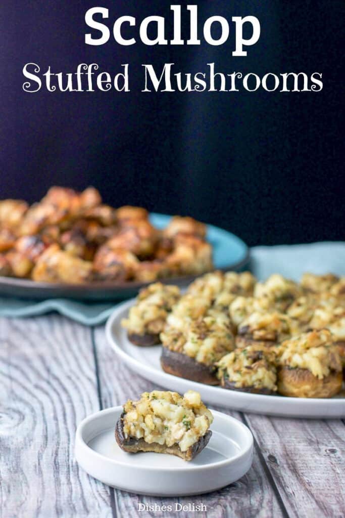 Scallop stuffed mushrooms for Pinterest 5