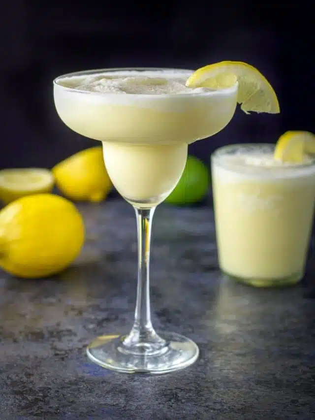 Easy Lemon Curd Margarita Cocktail