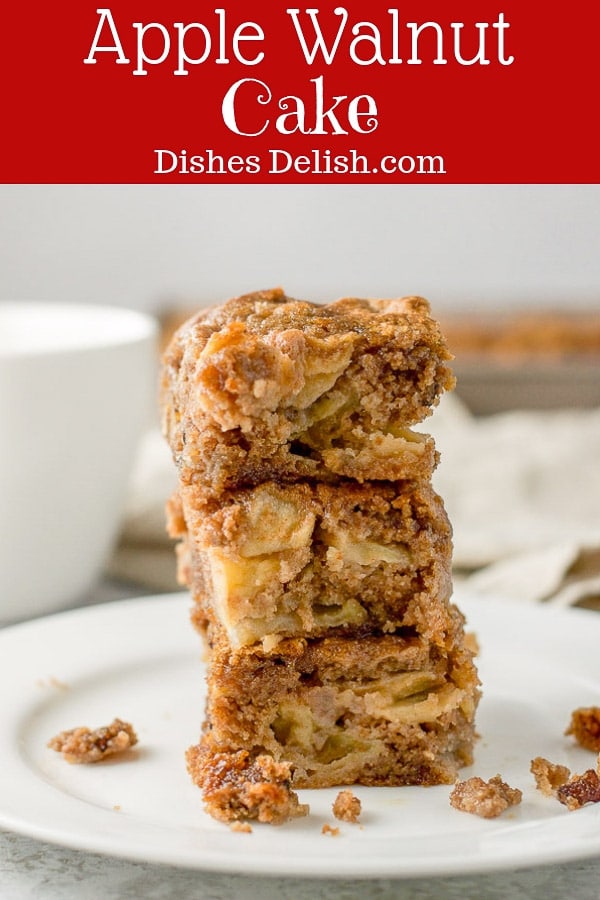 Apple Walnut Cake for Pinterest