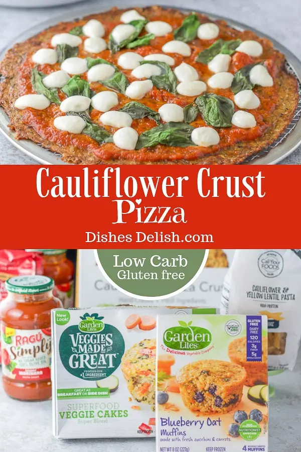 Cauliflower Crust Pizza for Pinterest 2